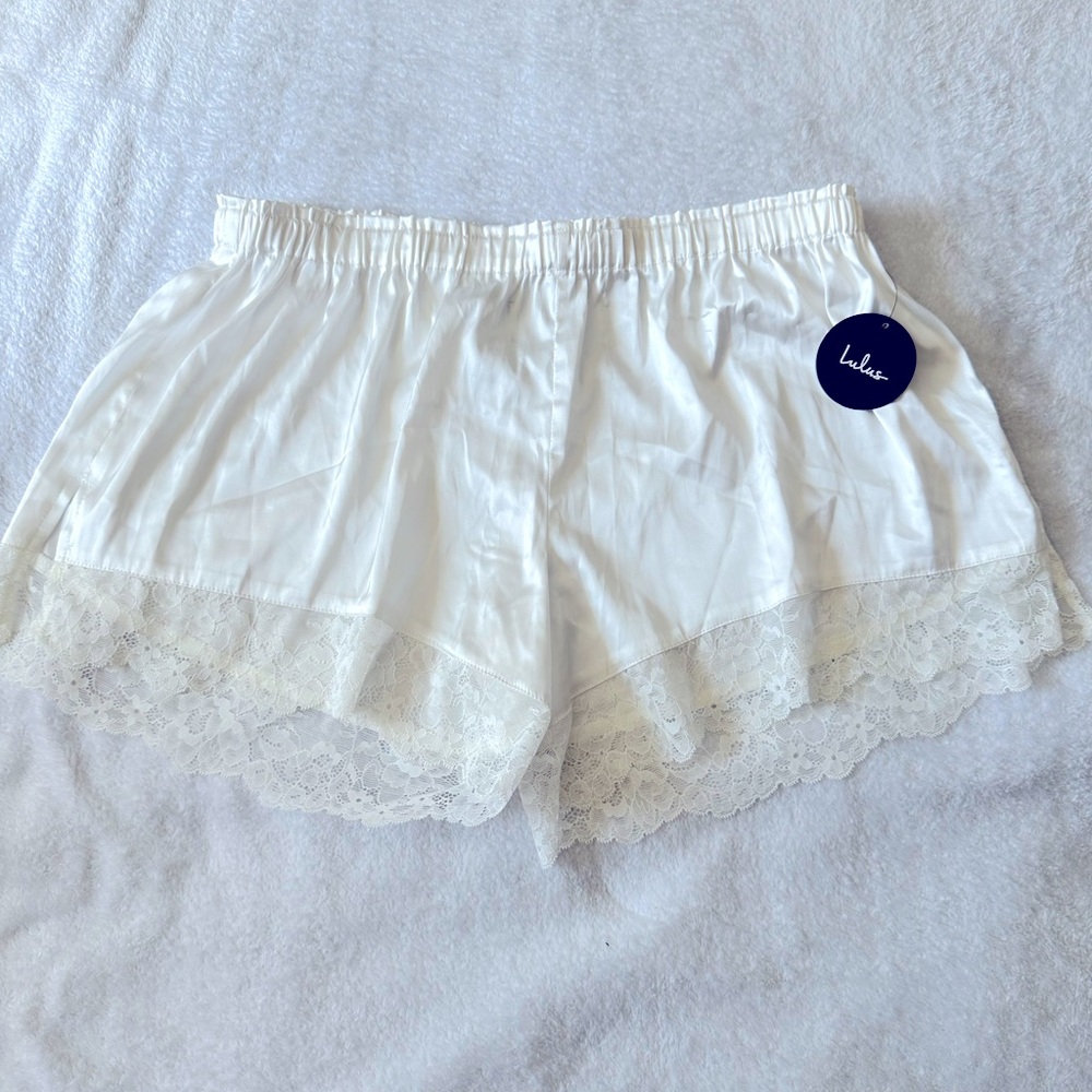 Lulus bridal sleeping shorts
